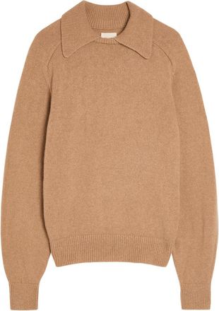 Khaite Jackson Wool and Cashmere-blend Jumper - Camel - S (UK8-10 / S)