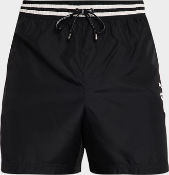 Dolce & Gabbana Men & apos;s Logo Crest Swim Trunks