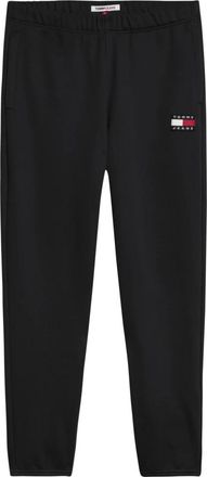 Tommy Jeans Zwarte Casual Broek - Heren - Sweatpants - Zwart - L - Broeken