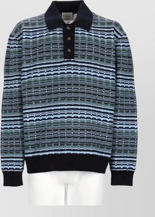 Dr&ocirc;le de Monsieur knit polo shirt