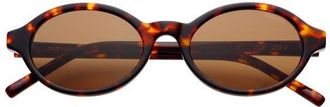 Freyrs Eyewear Zoe Oval Sunglasses in Tortoise /Brown at Nordstrom