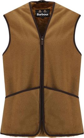 Barbour Warm Pile Zip-In Liner - Heren - Bodywarmers - Bruin - S - Polyester - Jassen