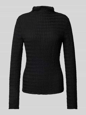 Jake*s Longsleeve mit Stehkragen in Black, Gr&ouml;&szlig;e 32