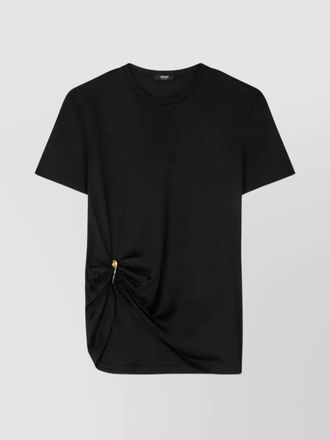 Versace safety pin draped t-shirt