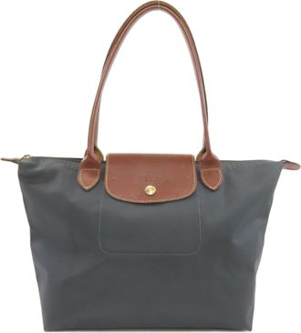 Longchamp Gray Nylon Tote Bag (Pre-Owned)