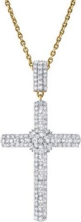 LuvMyJewelry Faithlight 1.15 Ct 14K Gold Diamond Cross Pendant in 14K Yellow Gold at Nordstrom
