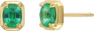 Bony Levy El Mar Emerald Stud Earrings in 18K Yellow Gold/Emerald at Nordstrom Rack