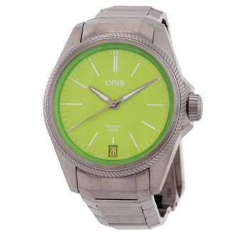 Oris Pre-owned Oris ProPilot Automatic Green Dial Mens Watch 01 400 7778 7157-SET