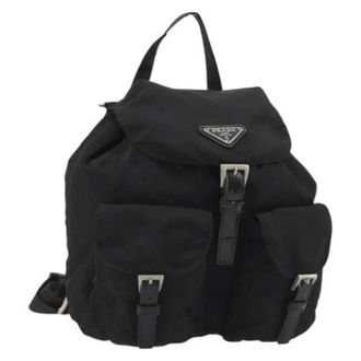 Prada unisex, Pre-owned, Zwart, Maat: ONE Size Leer