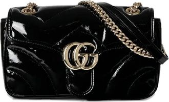 Gucci small GG Marmont shoulder bag - Black