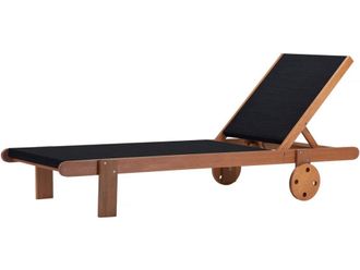 Habitat & Jardin Tumbona gris 193 x 71 x 35 cm