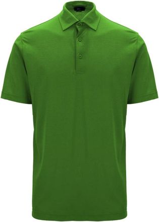 Herno Heren Knoopolo Shirt - Heren - Polos - Groen - L - Katoen - Tops