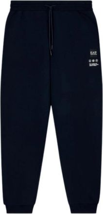 Emporio Armani Slim Fit Broeken - Heren - Sweatpants - Blauw - M - Leer - Broeken