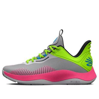Under Armour Curry HOVR Splash Halo Grey Lime Pink 3025636-102