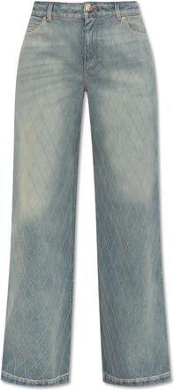 Balmain Boot-cut Jeans, female, Blue, Size: 2XS Jeans with logo