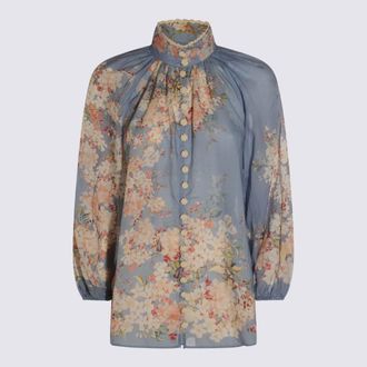 Zimmermann Light Blue Cotton Top
