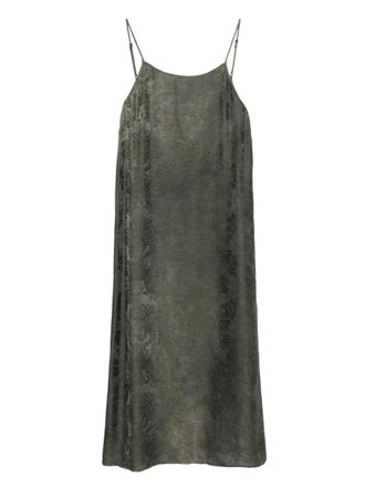 Uma Wang Anaya dress - women - Viscose/Cupro - S - Green