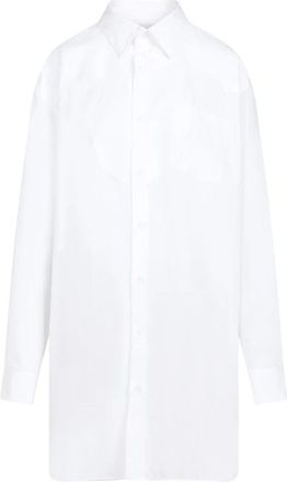 Maison Margiela Poplin Overhemdjurk - Dames - Overhemden - Wit - 2XS - Katoen - Overhemden