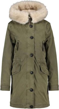 BLONDE No.8 Blonde No.8 - Aspen 316 Parka - Dames - Mantels - Groen - Maat: XL Katoen