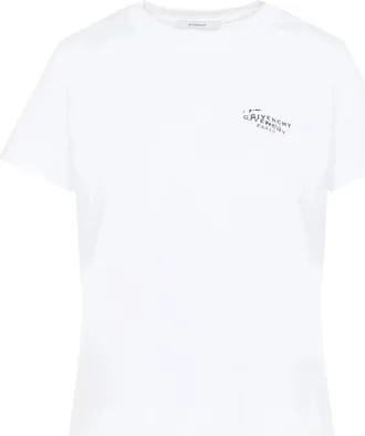 Givenchy T-shirt met stempelprint - Dames - T-shirts - Wit - XS - Katoen - Tops