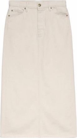 The Great. Womens Column Skirt In Natural