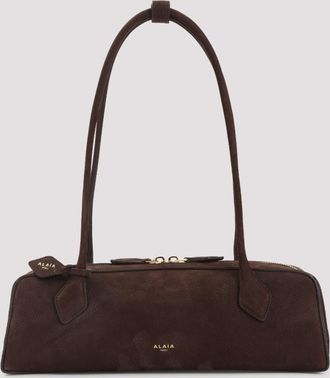 Alaia Brown Teckel Medium Shoulder Bag