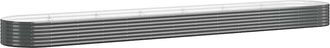 vidaXL Vidaxl - Jardinera Arriate Acero Galvanizado Antracita 544x100x36cm
