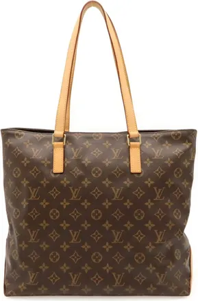 Louis Vuitton Brown Monogram Canvas Shoulder Bag Tote Bag (Pre-Owned)