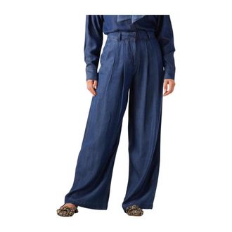 Selected Dames, Broeken, Blauw, Maat: XS