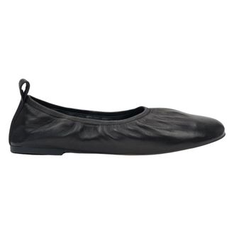 Estro & Luminara Black Leather Comfort Ballerina Flats - female - Estro - Ballerina Shoes - Black - 6 UK - Shoes