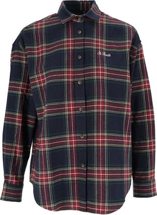 MC2 Saint Barth Lully Flannel Long-Sleeved Plaid Shirt