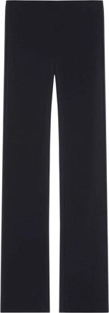 Courr&egrave;ges Zwarte gelaagde broek met paneeldetails - Dames - Straight fit broeken - Zwart - S - Broeken