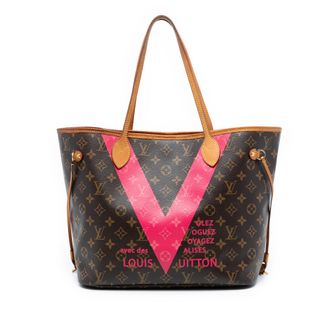 Louis Vuitton Tweedelige Monogram V Neverfull Mm