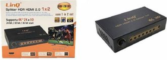Trade Shop Trade Shop - Splitter Hdr Hdmi 2.0 1x2 Admite 4k 2k 3d Ultra Hd Dobber 4k 1080 Hdv-20102