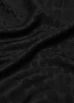 Mango Foulard jacquard nero - Donna - Taglia unica - MANGO
