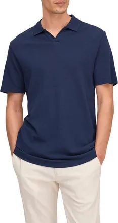 Nn.07 Almer 3562 Organic Cotton Blend Polo in Navy Blue at Nordstrom, Size Xx-Large