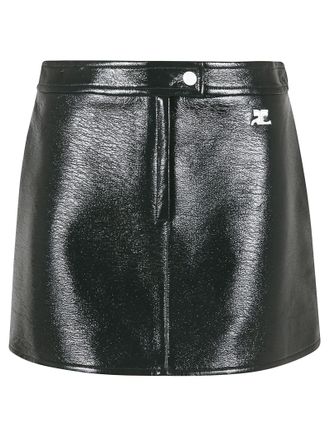 Courrèges Reedition Vinyl Mini Skirt