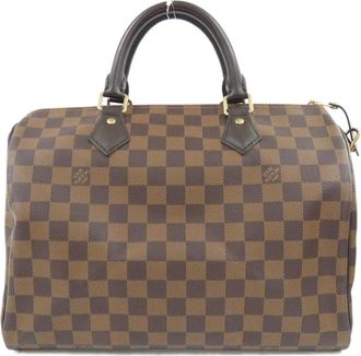 Louis Vuitton Ebene Coated Canvas Boston Bag (Pre-Owned)