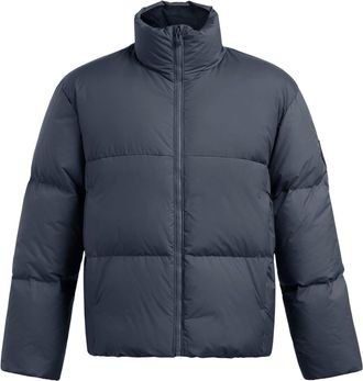 Under Armour Mens Solid Patterned Down Puffer Jacket in Gray - Grey - Size X-Large