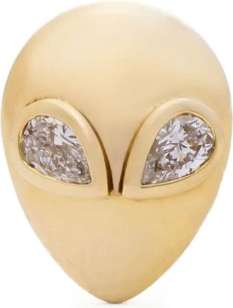Alina Abegg 14K yellow gold Alien diamond earrings