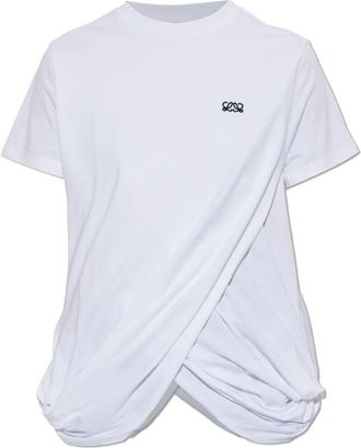Loewe T-shirt con logo - - Tops - Donna - Bianco - S