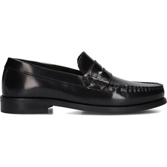 Les Deux Schoenen, Heren, Zwart, 44 EU, Wol, Klassieke leren loafers voor heren