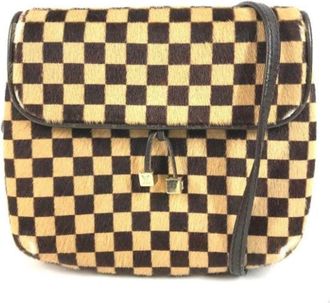 Louis Vuitton Pre-owned Damier Sauvage Schoudertas - Dames - Vintage Schoudertas - Beige - ONE Size - Leer - Vintage