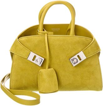 Ferragamo Ferragamo Hug Mini Suede Crossbody