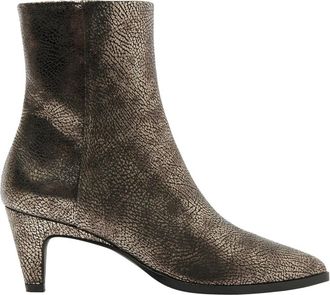 VIA VAI Lina Jackson Enkellaarsjes - Dames - Laarzen met Hak - Geel - 36 EU - Leer - Schoenen