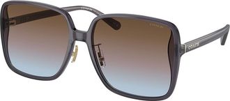 Coach HC8368D CH572 Asian Fit 575348 Womens Sunglasses Purple Size 61