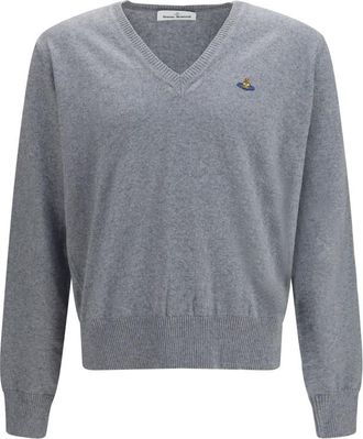 Vivienne Westwood Grey V Neck Sweater