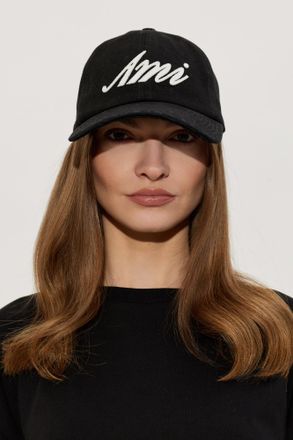 Ami Baseball Cap, Unisex, Black