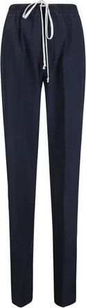 Rick Owens Dietrich Drawstring Broeken - Dames - Slim Fit Broeken - Zwart - L - Broeken