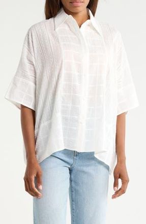 Diane Von F&uuml;rstenberg Megan Cotton Top in White at Nordstrom Rack, Size Xx-Small